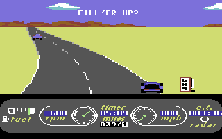 The Great American Cross-Country Road Race screenshot 5 for Commodore 64